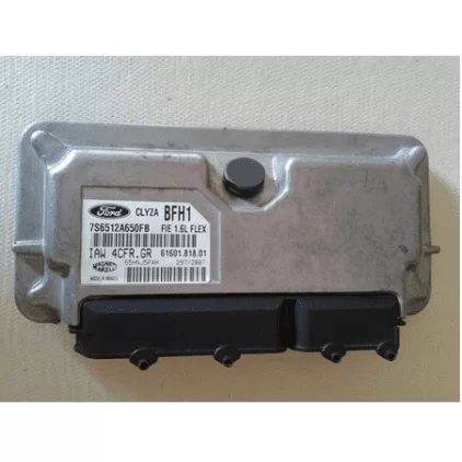 Módulo Injeção Ford Fiesta 1.6 8v. Flex 7S6512A650FB IAW 4CFRGR BFH1 Original