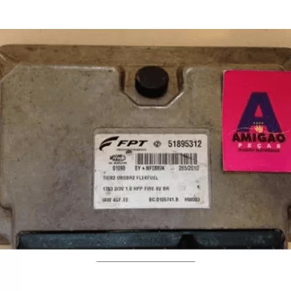 Módulo Injeção Palio Siena Fire 1.0 8V Flex 51895312 IAW 4GFEE Original