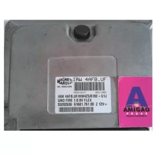 Módulo Injeção Fiat Uno Fire 1.0 8V Flex IAW 4AFBUF 4AFB.UF 55202636 Original